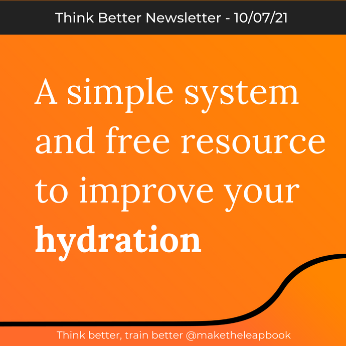 10/7/21: A simple system to improve your hydration (and a free resource)