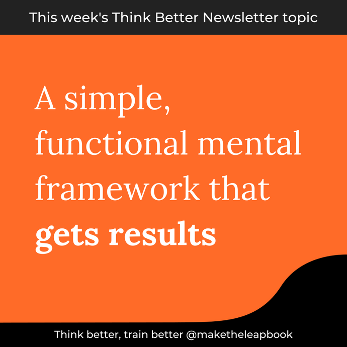 4/22/21: A simple, functional mental framework that gets results