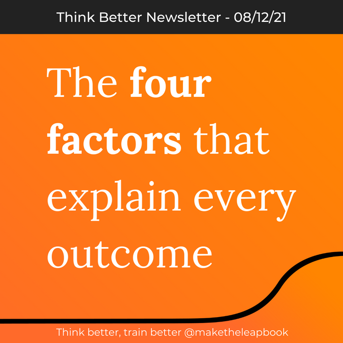 8/12/21: The Four Factors that Explain Every Outcome